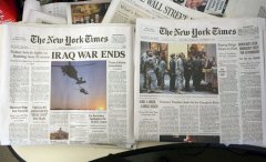 澳门太阳城开户：山寨版《纽约时报》印120万份：宣布伊战结束